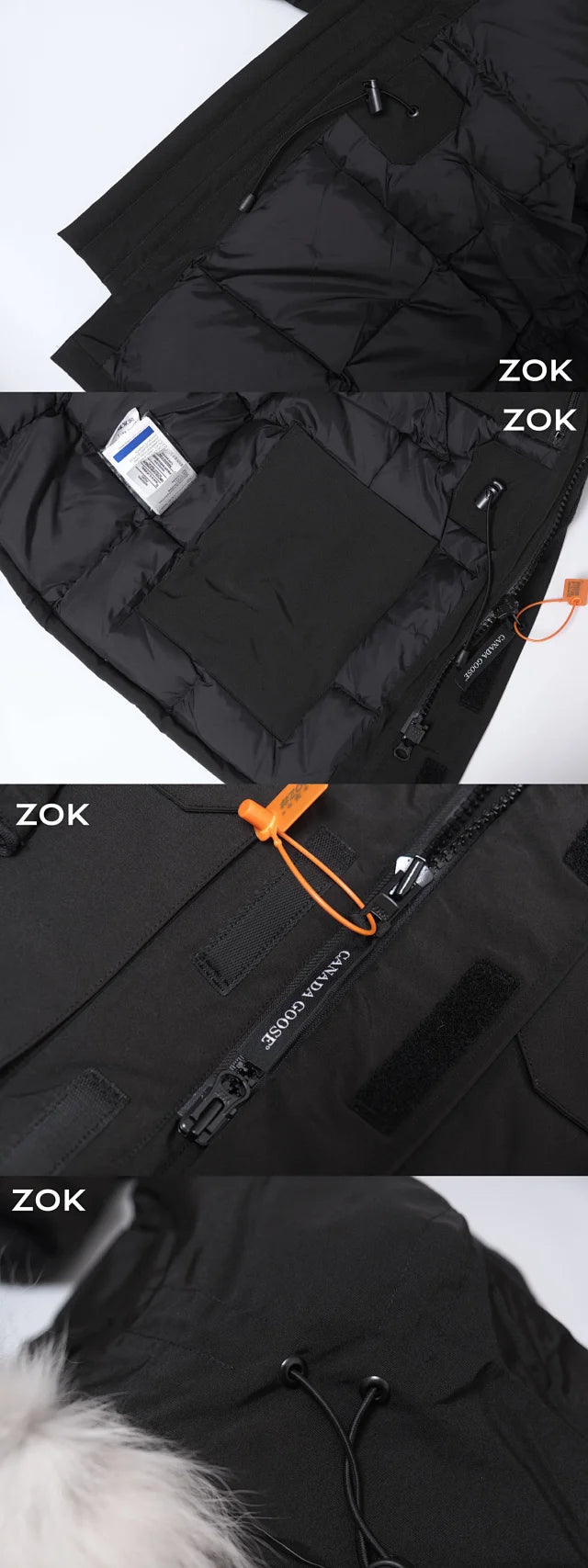 zok/ 캐나다구스 남성 여성 패딩