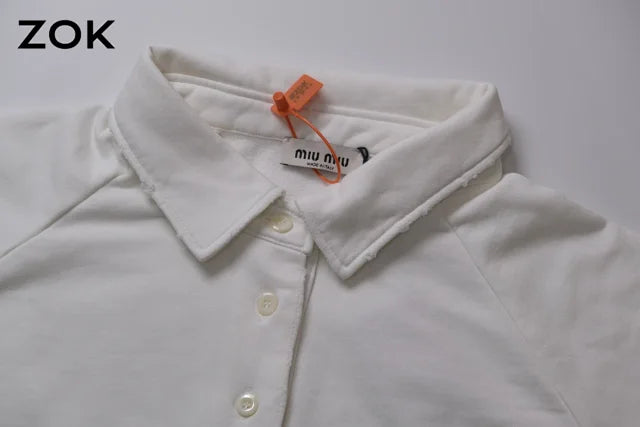 zok/미우미우 남성 화이트 POLO 맨투맨
