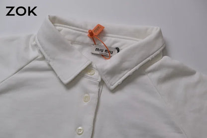 zok/미우미우 남성 화이트 POLO 맨투맨