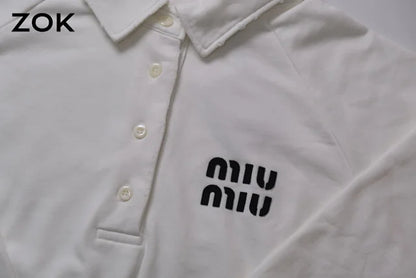 zok/미우미우 남성 화이트 POLO 맨투맨