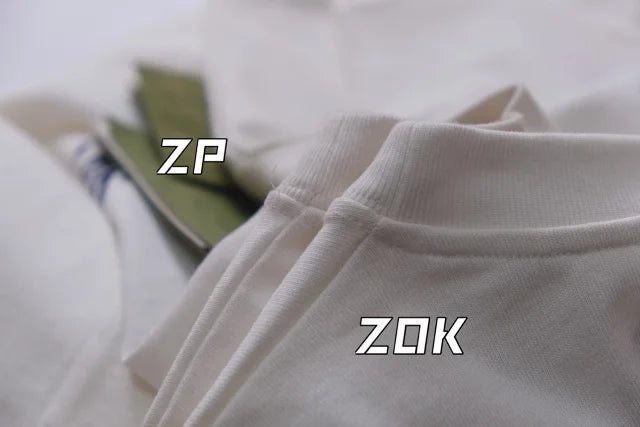 ZOK / 구찌 반팔티 ,  GUC 베이지 헤비 원단 자수 티셔츠