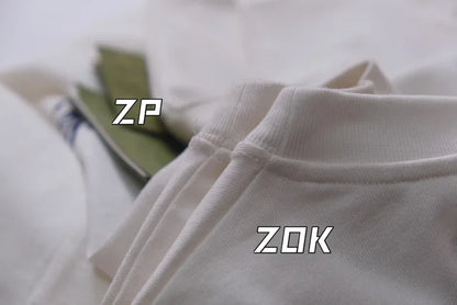 ZOK / 구찌 반팔티 ,  GUC 베이지 헤비 원단 자수 티셔츠