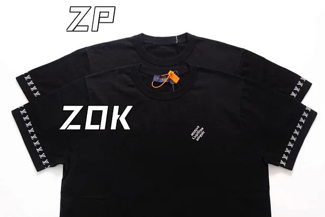 ZOK / 루이비통 반팔티 ,  v니트소매 로고 반팔