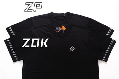 ZOK / 루이비통 반팔티 ,  v니트소매 로고 반팔