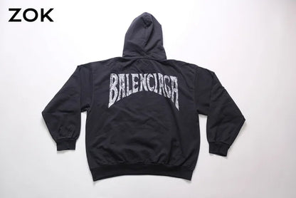 zok/발렌시아가 남성 후드티