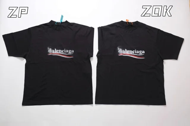 ZOK / 발렌시아가 웨이브 반팔티 , 파도 콜라 퍼지 반팔
