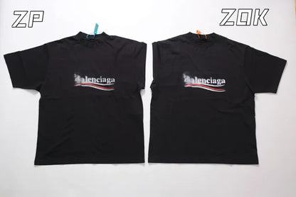 ZOK / 발렌시아가 웨이브 반팔티 , 파도 콜라 퍼지 반팔