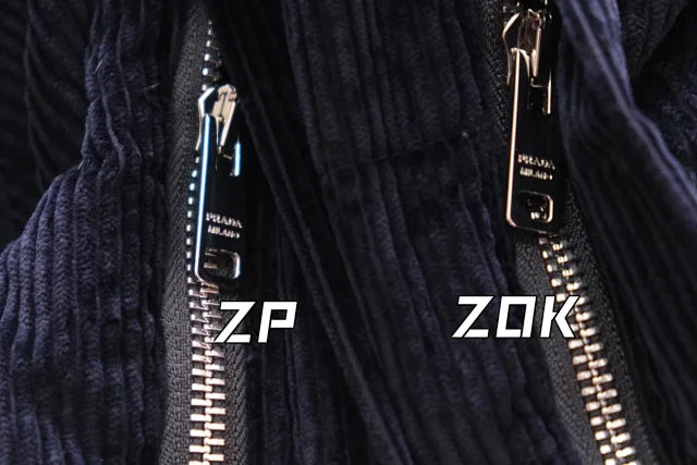 zok/프라다 남성 남색 코듀로이 패딩