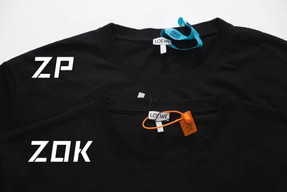 ZOK / 로에베 반팔티 ,  가슴 자수 반팔