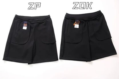 ZOK / 루이비통 반바지 , v자수 니트 숏팬츠 페이동 시리즈 진주 지퍼