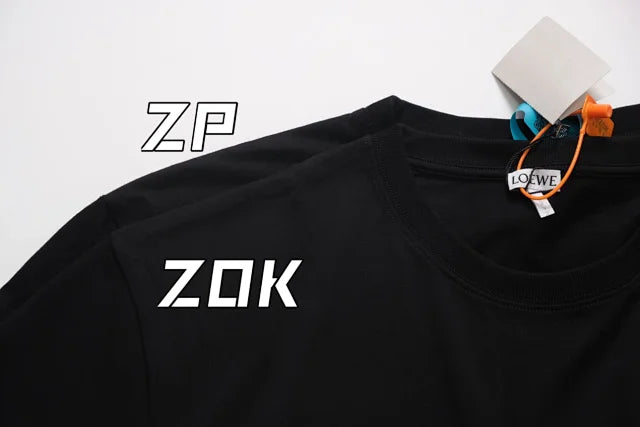ZOK / 로에베 반팔티 ,  가슴 자수 반팔
