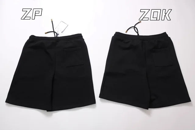 ZOK / 루이비통 반바지 , v자수 니트 숏팬츠 페이동 시리즈 진주 지퍼