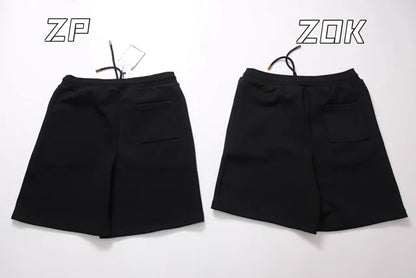 ZOK / 루이비통 반바지 , v자수 니트 숏팬츠 페이동 시리즈 진주 지퍼