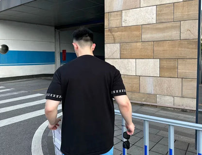 ZOK / 루이비통 반팔티 ,  v니트소매 로고 반팔