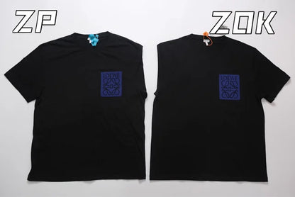 ZOK / 로에베 반팔티 ,  가슴 자수 반팔