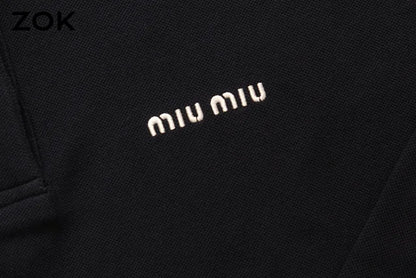 zok/미우미우 남성 여성 긴팔 폴로 셔츠