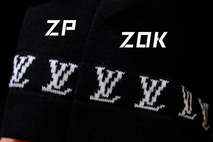 ZOK / 루이비통 반팔티 ,  v니트소매 로고 반팔