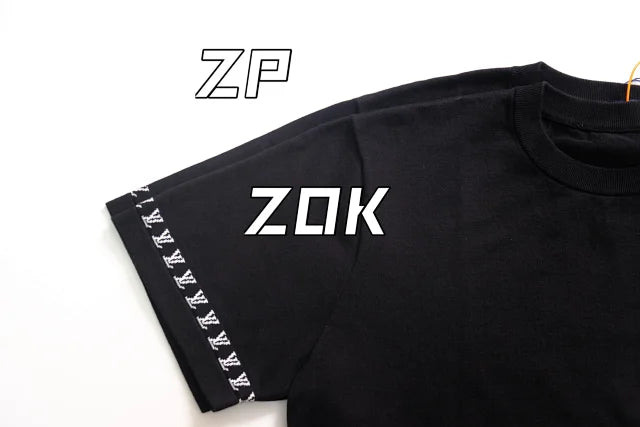 ZOK / 루이비통 반팔티 ,  v니트소매 로고 반팔