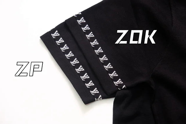 ZOK / 루이비통 반팔티 ,  v니트소매 로고 반팔