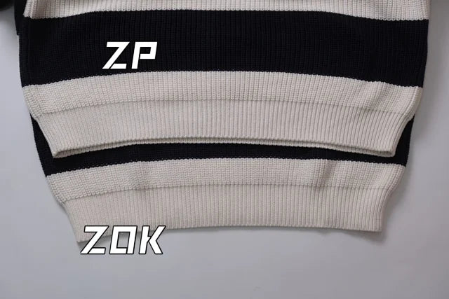 zok/셀린느 남성 스트라이프 알파벳 스웨터