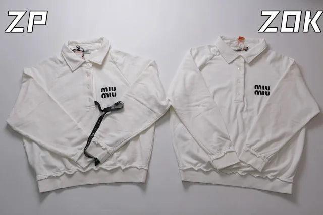 zok/미우미우 남성 화이트 POLO 맨투맨