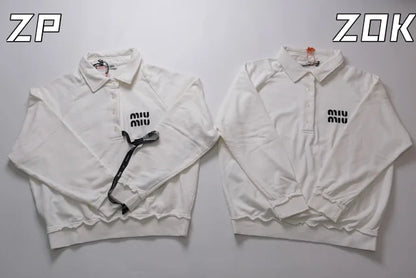 zok/미우미우 남성 화이트 POLO 맨투맨