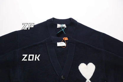 zok/아미리 남성 V넥 니트 가디건