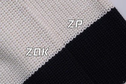 zok/셀린느 남성 스트라이프 알파벳 스웨터