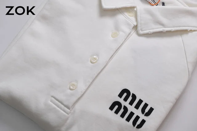 zok/미우미우 남성 화이트 POLO 맨투맨