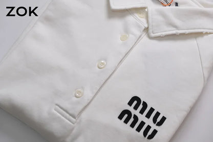 zok/미우미우 남성 화이트 POLO 맨투맨