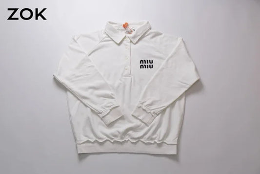 zok/미우미우 남성 화이트 POLO 맨투맨