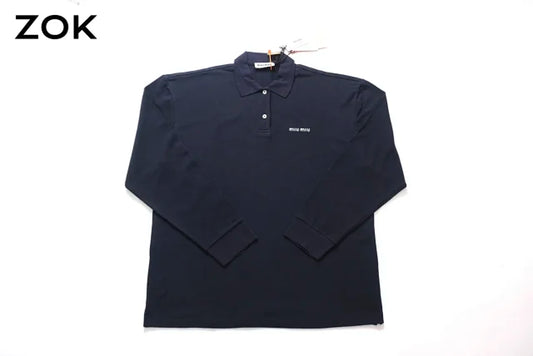 zok/미우미우 남성 여성 긴팔 폴로 셔츠