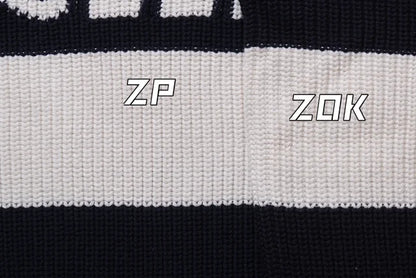 zok/셀린느 남성 스트라이프 알파벳 스웨터