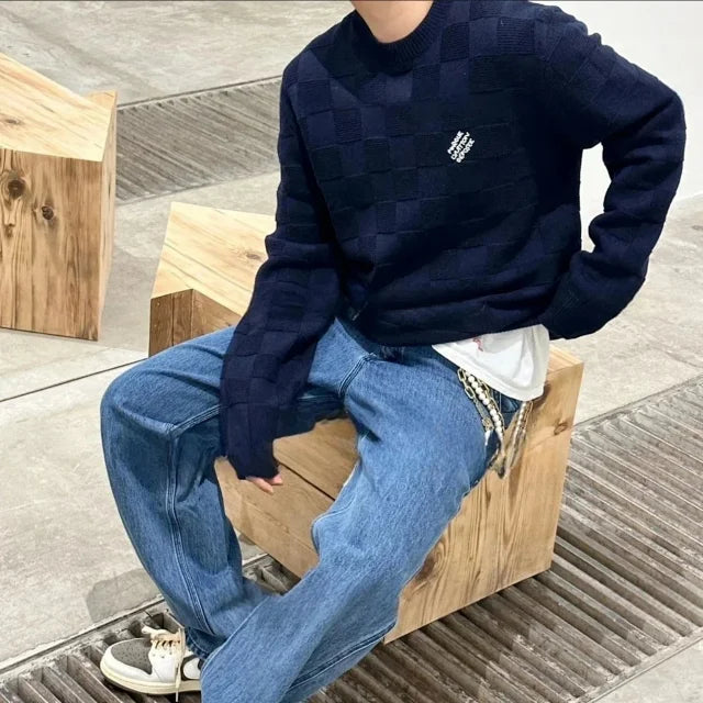 zok/루이비통 남성 바둑판 니트