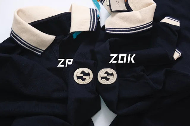 ZOK / 구찌 카라티 , 네이비 SS24 폴로티셔츠