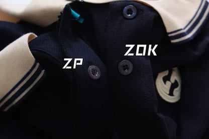 ZOK / 구찌 카라티 , 네이비 SS24 폴로티셔츠