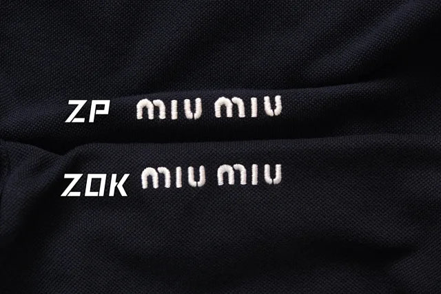 zok/미우미우 남성 여성 긴팔 폴로 셔츠