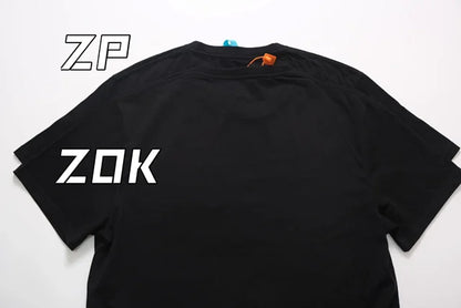 ZOK / 로에베 반팔티 ,  가슴 자수 반팔