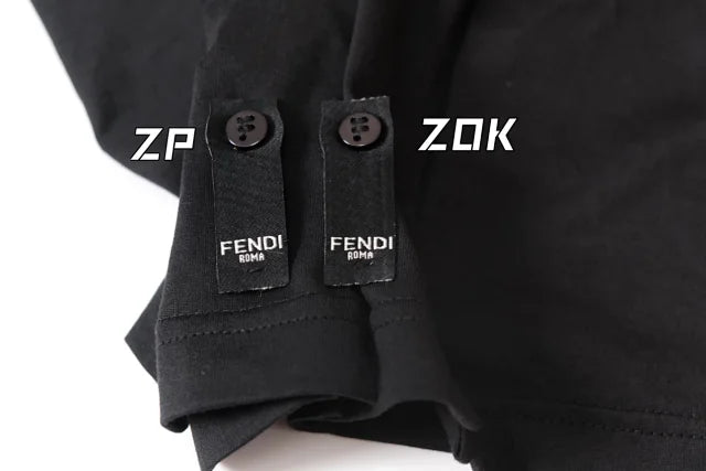 ZOK / 펜디 반팔티 , 작은 몬스터 자수 로고 반팔