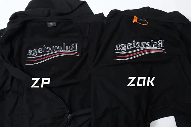 zok/발렌시아가 남성 오버핏 지퍼 후드