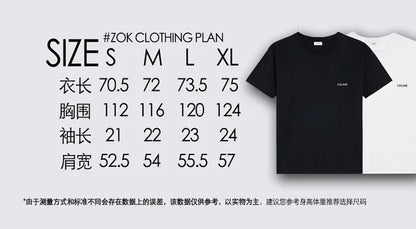 ZOK / 셀린느 반팔티 , CEL 작은 로고 프린트 반팔