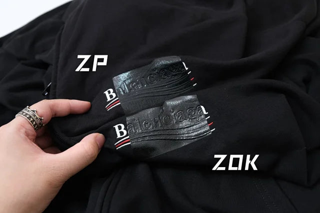 zok/발렌시아가 남성 오버핏 지퍼 후드