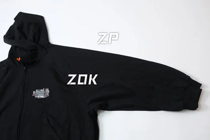 zok/발렌시아가 남성 오버핏 지퍼 후드