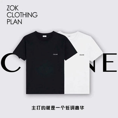 ZOK / 셀린느 반팔티 , CEL 작은 로고 프린트 반팔