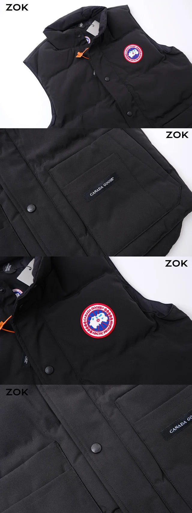 zok/ 캐나다구스 남성 여성 패딩 조끼