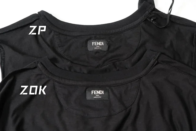 ZOK / 펜디 반팔티 , 작은 몬스터 자수 로고 반팔