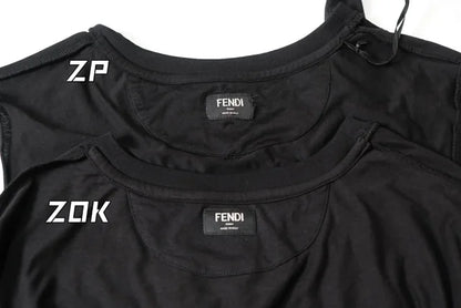 ZOK / 펜디 반팔티 , 작은 몬스터 자수 로고 반팔