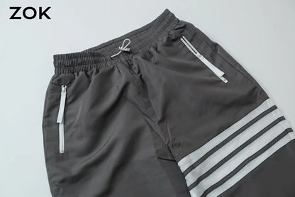 zok / 톰브라운 그레이 스트라이프 트레이닝팬츠