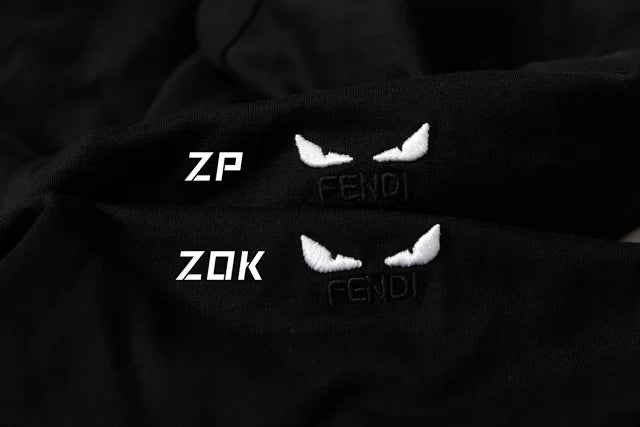 ZOK / 펜디 반팔티 , 작은 몬스터 자수 로고 반팔
