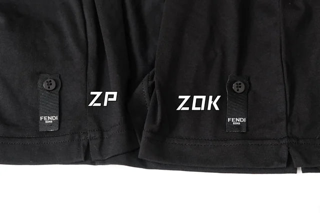 ZOK / 펜디 반팔티 , 작은 몬스터 자수 로고 반팔